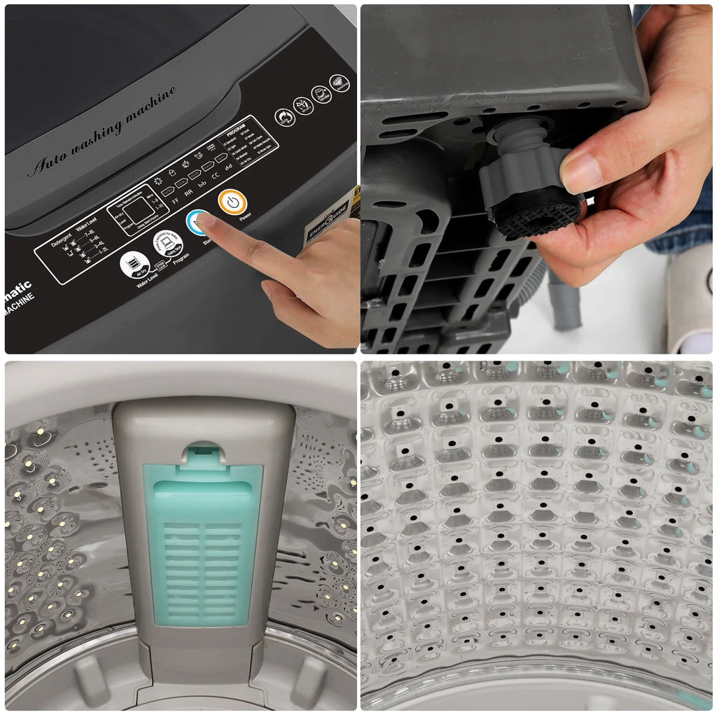 17.8 lbs Portable 2 in 1 Washer & Dryer M9255