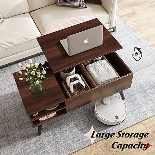 Lift Top Coffee Table with Hidden Compartment C6451