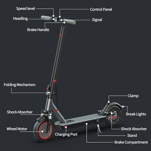 8.5" Solid Tires 350W Motor Foldable Electric Scooter M7319