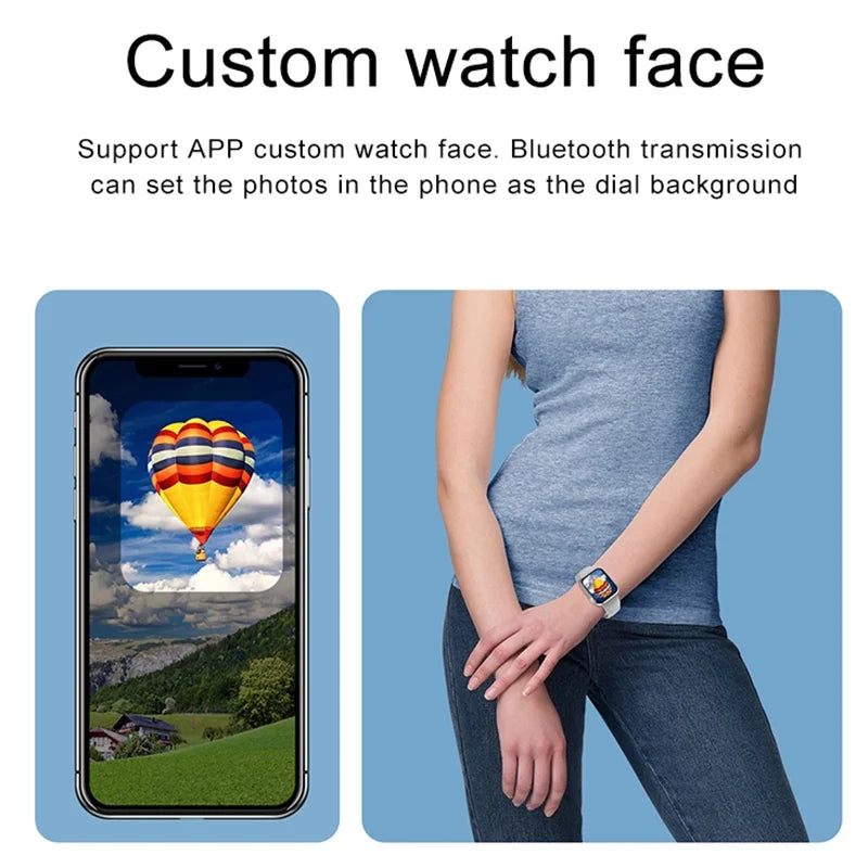 Pink Wireless Bluetooth Smart Watch with Heart Rate Monitor S5542