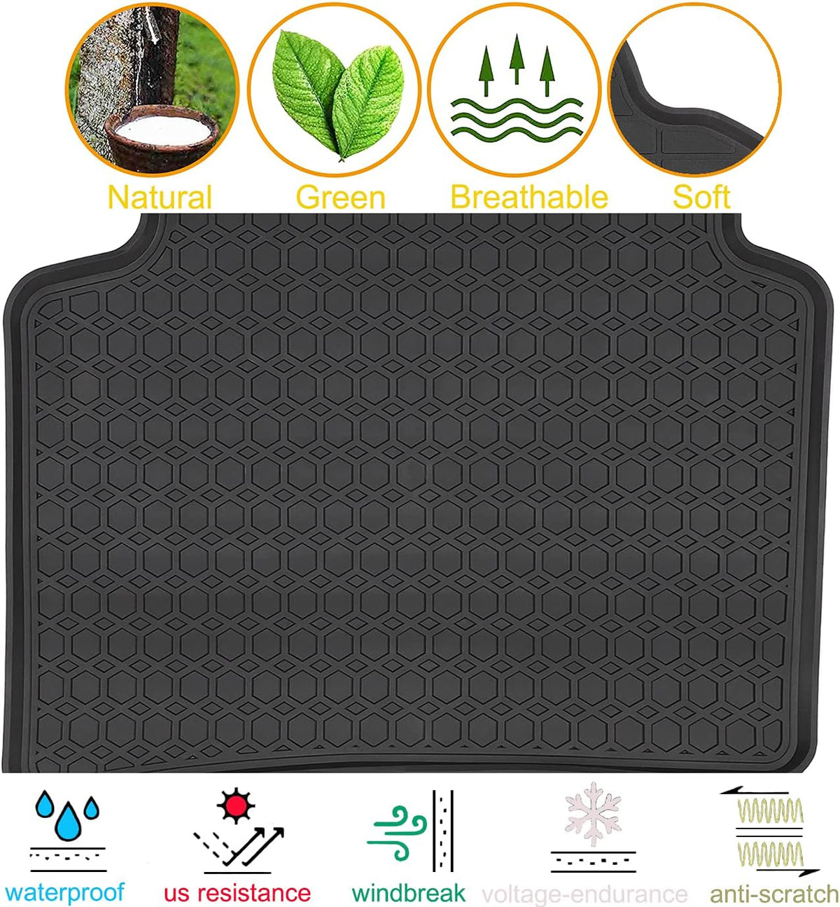 All Weather Rubber Floor Mats & Cargo Liners Set L8999