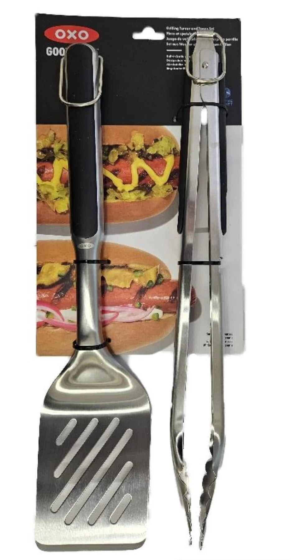 Grilling Tools Tongs and Turner Set Black G153