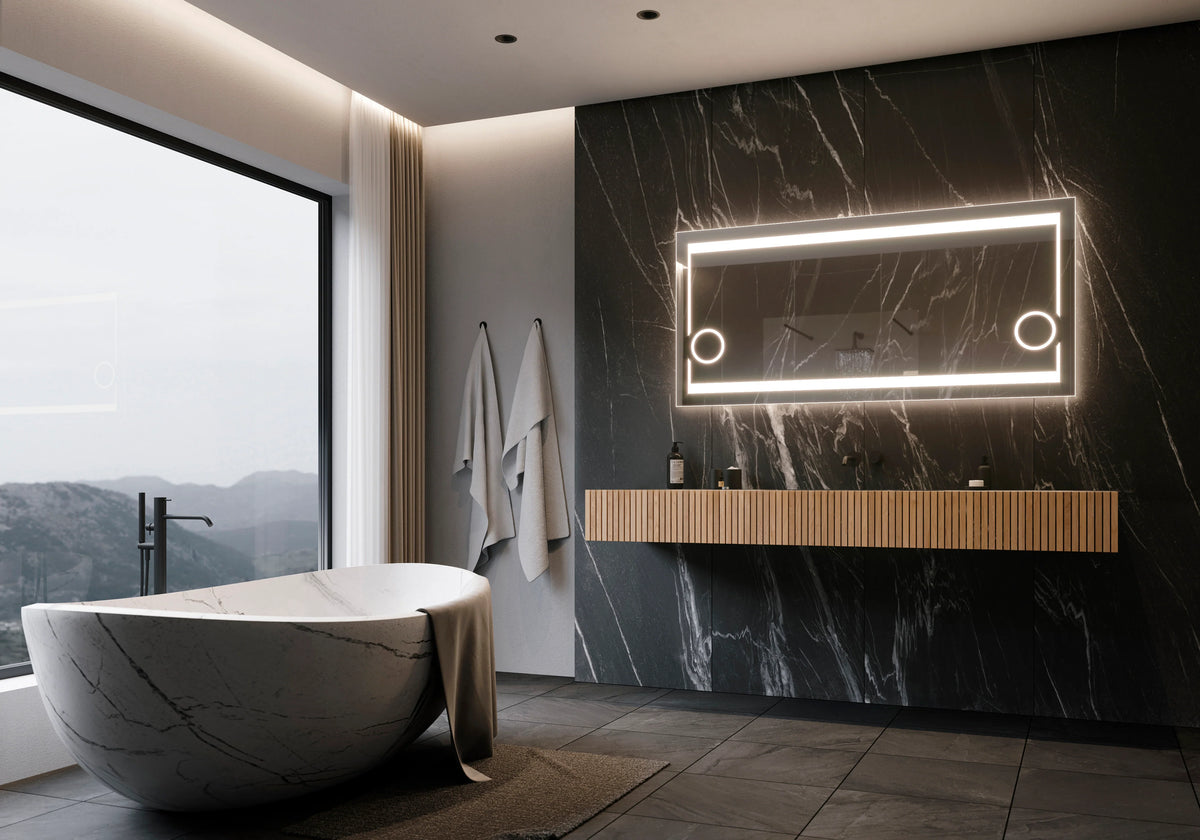 60 x 28 Illuminated Rectangle Mirror 6000K H484485