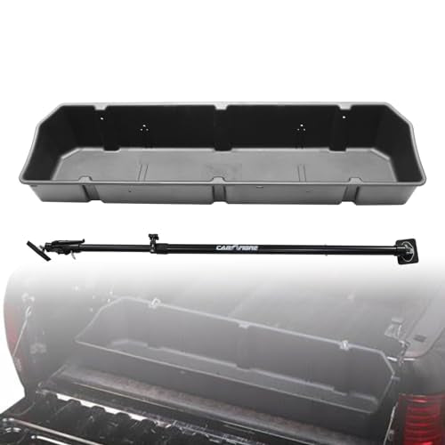Full Size Truck Bed Storage Cargo Organizer with Adjustable Bar J805