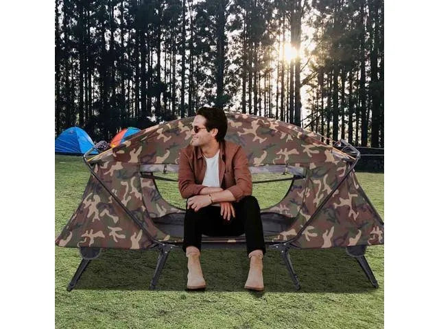 Folding Camping Tent Cot with Rain Fly Y8928