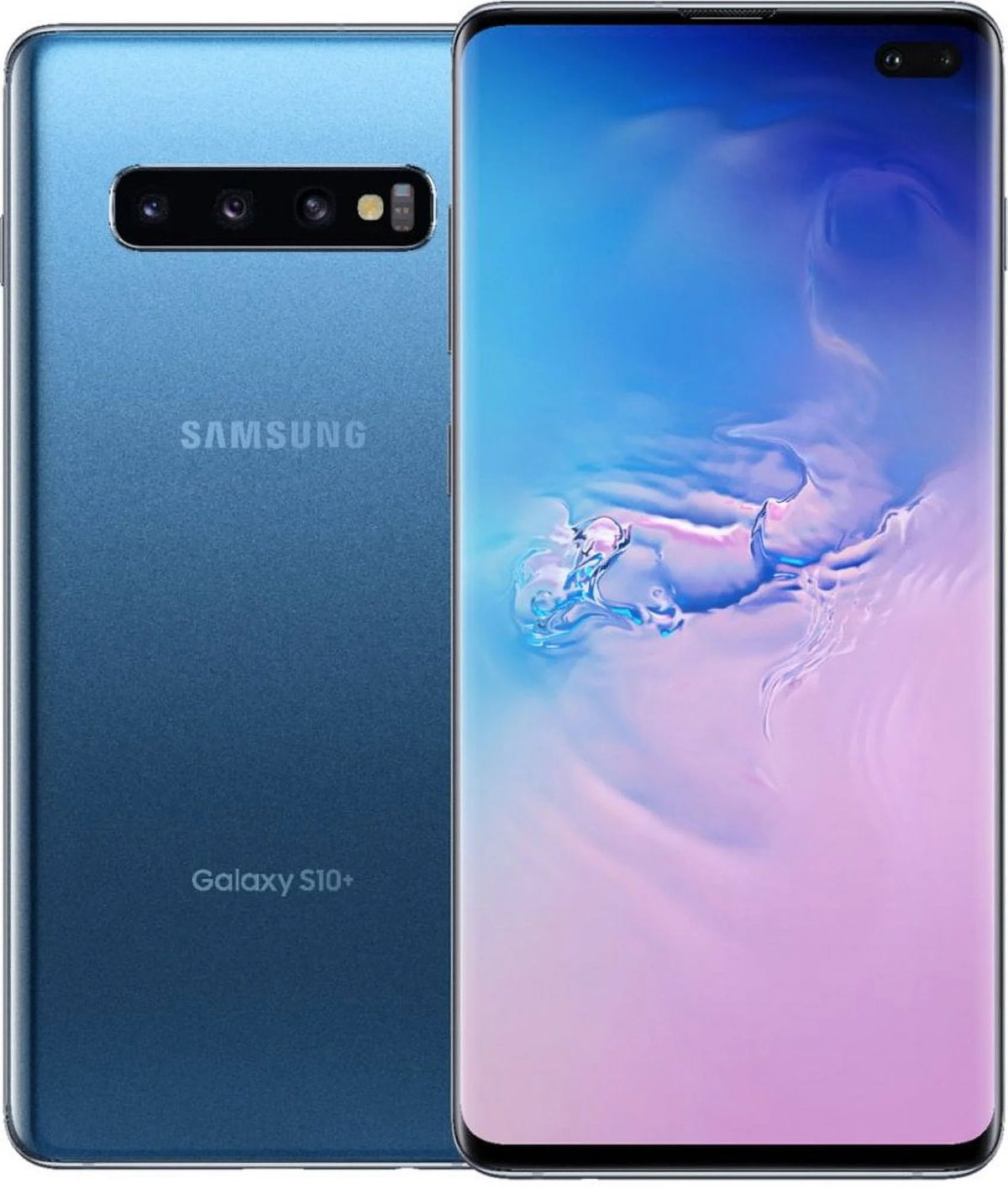 Factory Unlocked Refurbished Samsung Galaxy S10+ 128GB Blue Cell Phone H15300
