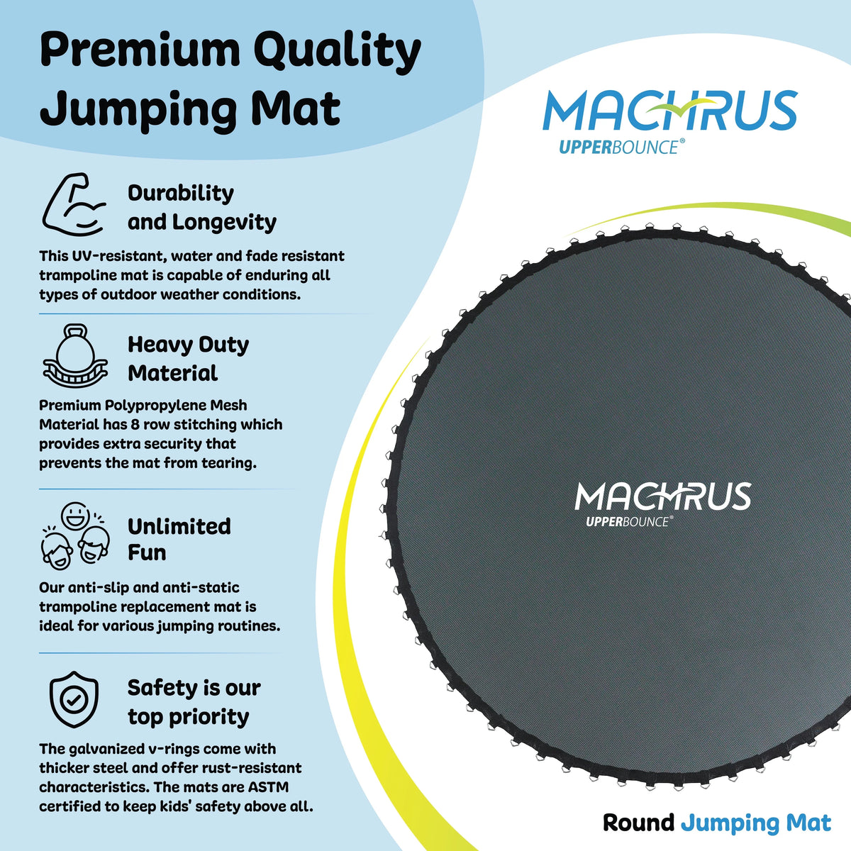 40 V-Rings Trampoline Jumping Surface for 4' Trampoline F24912