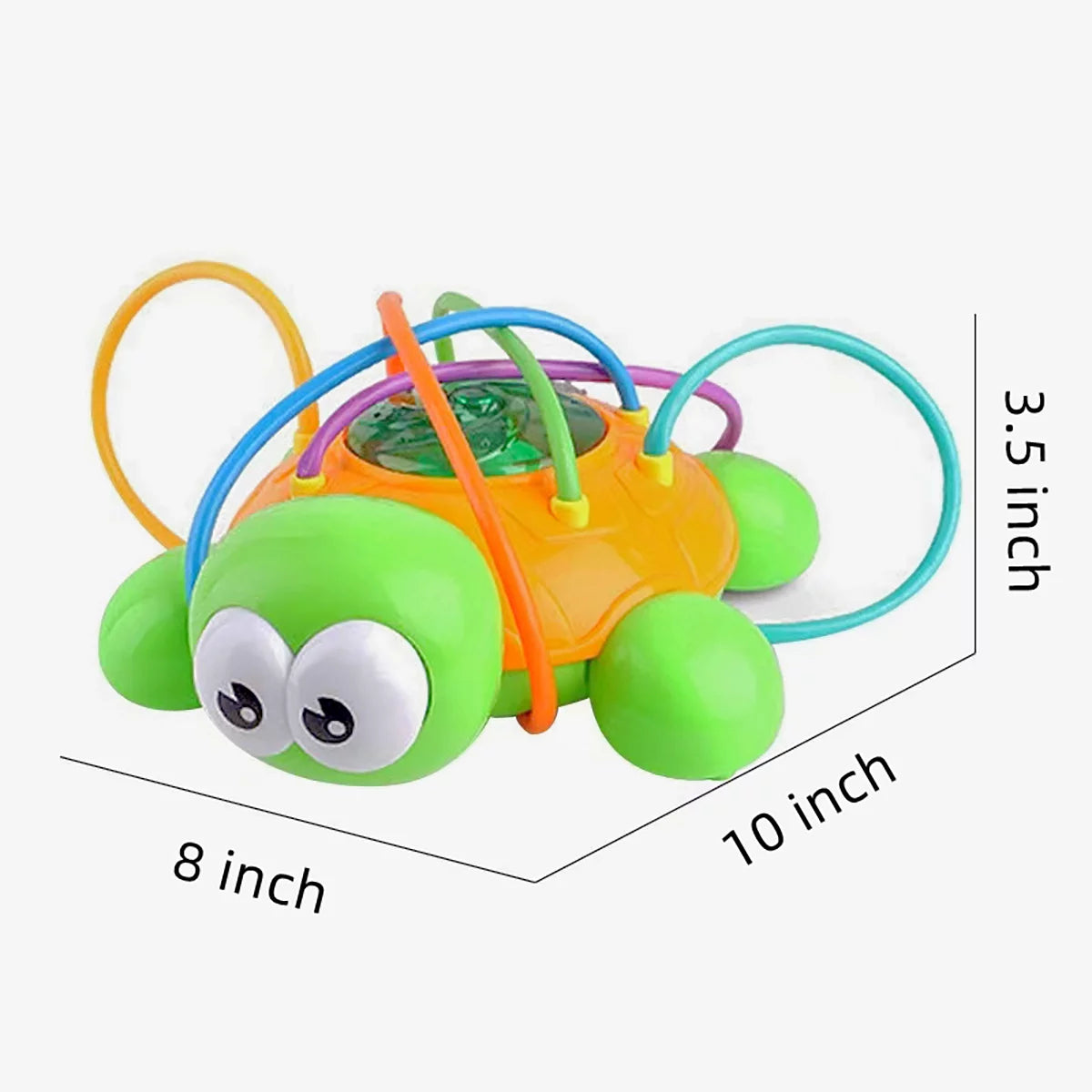 Sprinkler Toy for Kids Water Splash Play Spinning Spray Turtle Outdoor Toy R683