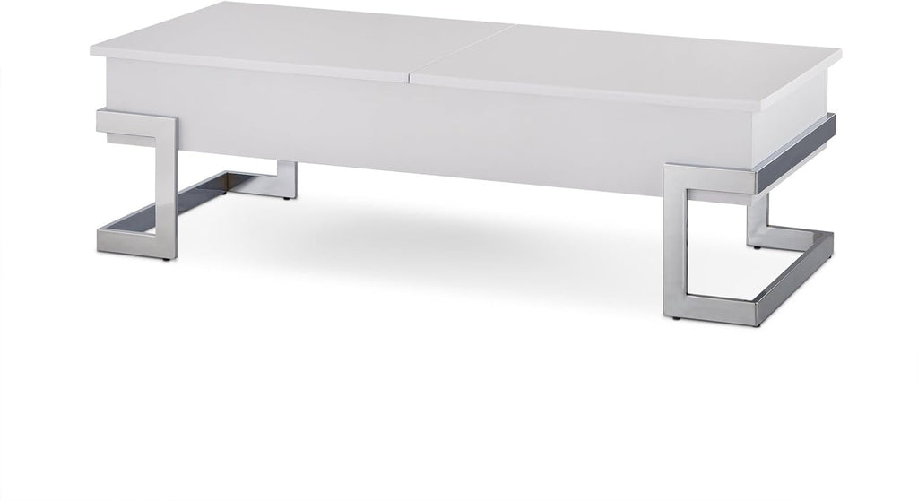 Black and Chrome Lift Top Coffee Table P66073