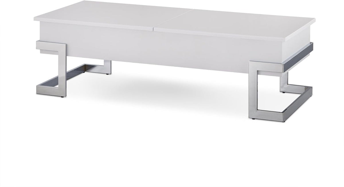 Black and Chrome Lift Top Coffee Table P66073