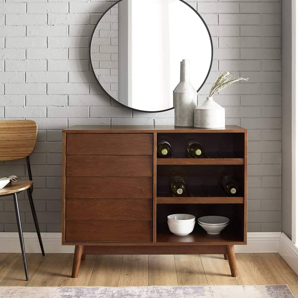 Dark Teal Bar Cabinet W968