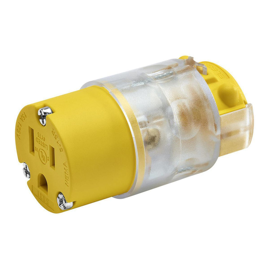125V 15 Amp 12-18 AWG Light Up Female Connector I43732