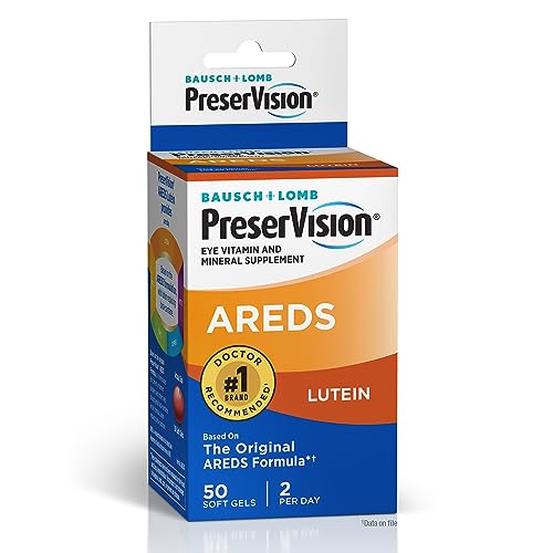 120 Count Eye Vitamin & Mineral Supplement Soft Gels X8506