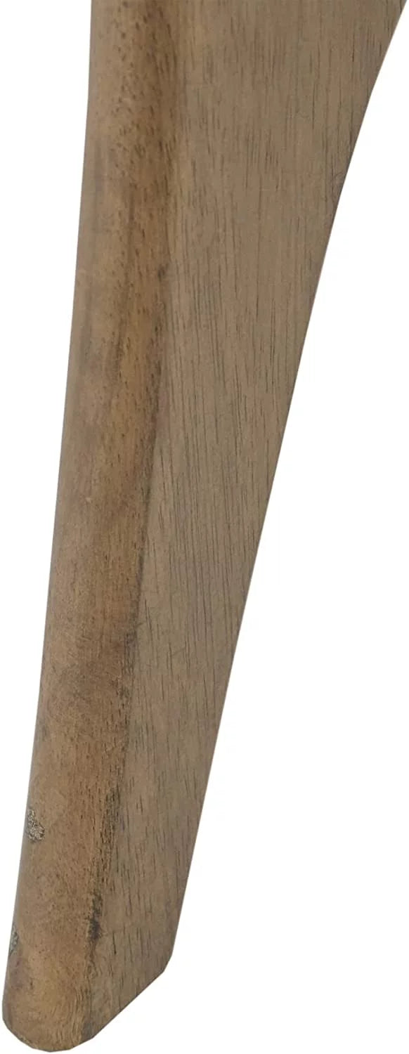 Light Brown Triangle Sofa Table with Solid Wood Legs Q5230