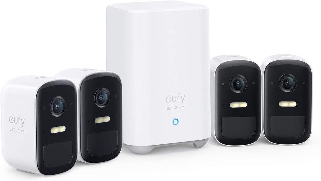 eufyCam 2C 4-Cam Kit Wireless Home Security System with 180-Day Battery Life V876463