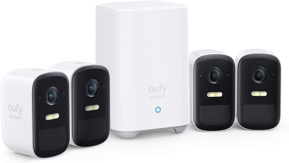 eufyCam 2C 4-Cam Kit Wireless Home Security System with 180-Day Battery Life V876463
