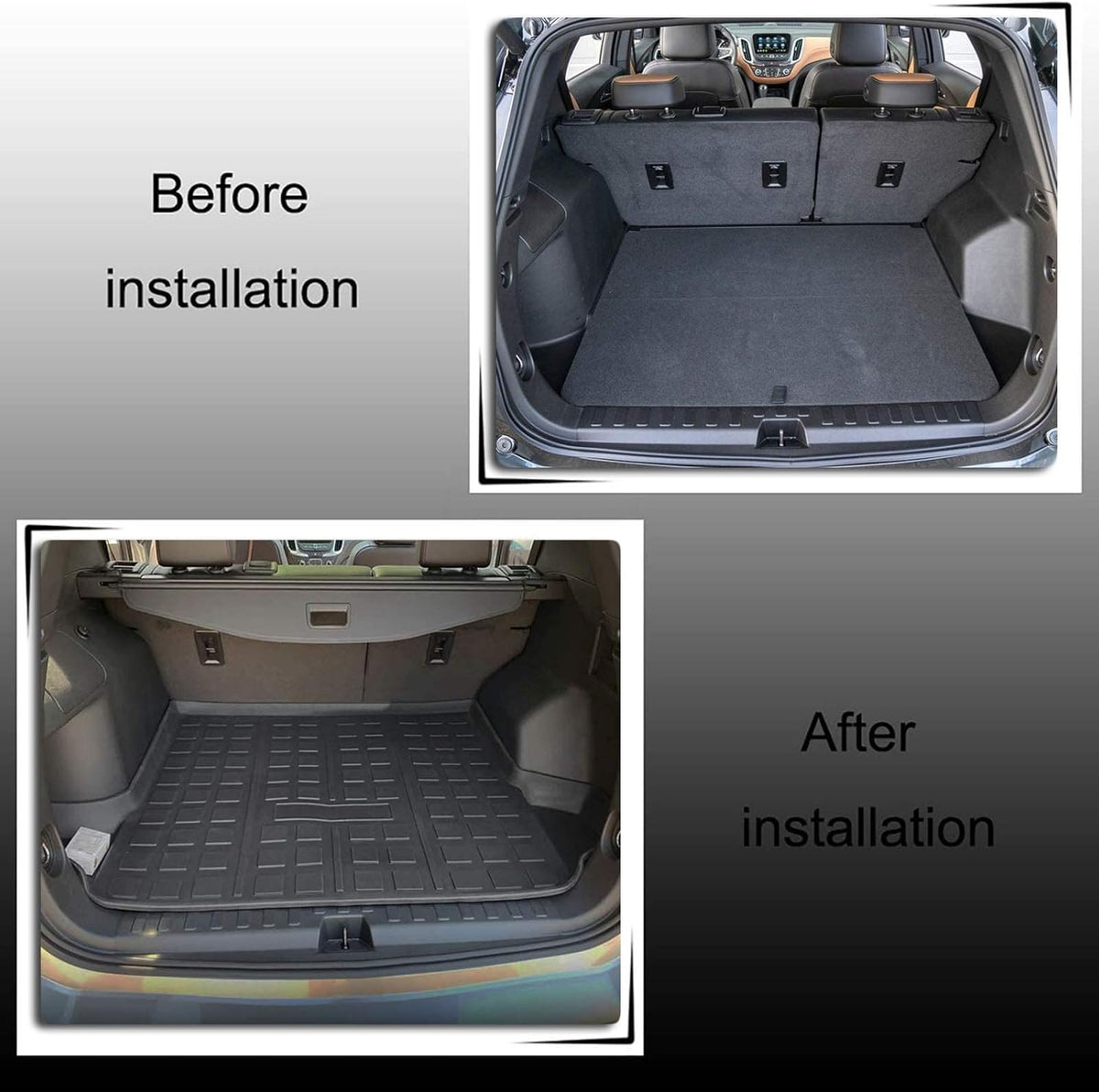 Black Cargo Liner Trunk Mat Cargo Tray Y725687