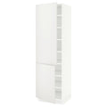 White High Cabinet with Shelves and 2 Doors C8906