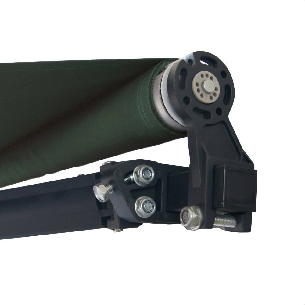 Motorized Retractable Patio Awning 12x10 Green Y294