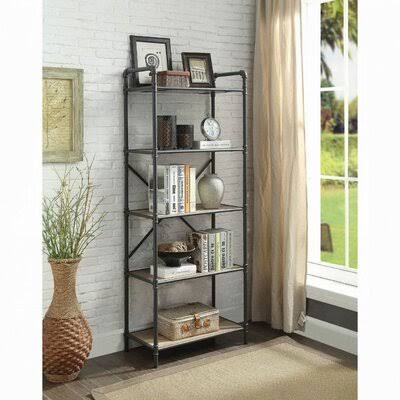 63x22 H x 26x22 W Metal Etagere Bookcase E30225