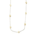 Yellow Gold Over Silver Diamond Chain Necklace 24.00"L F269
