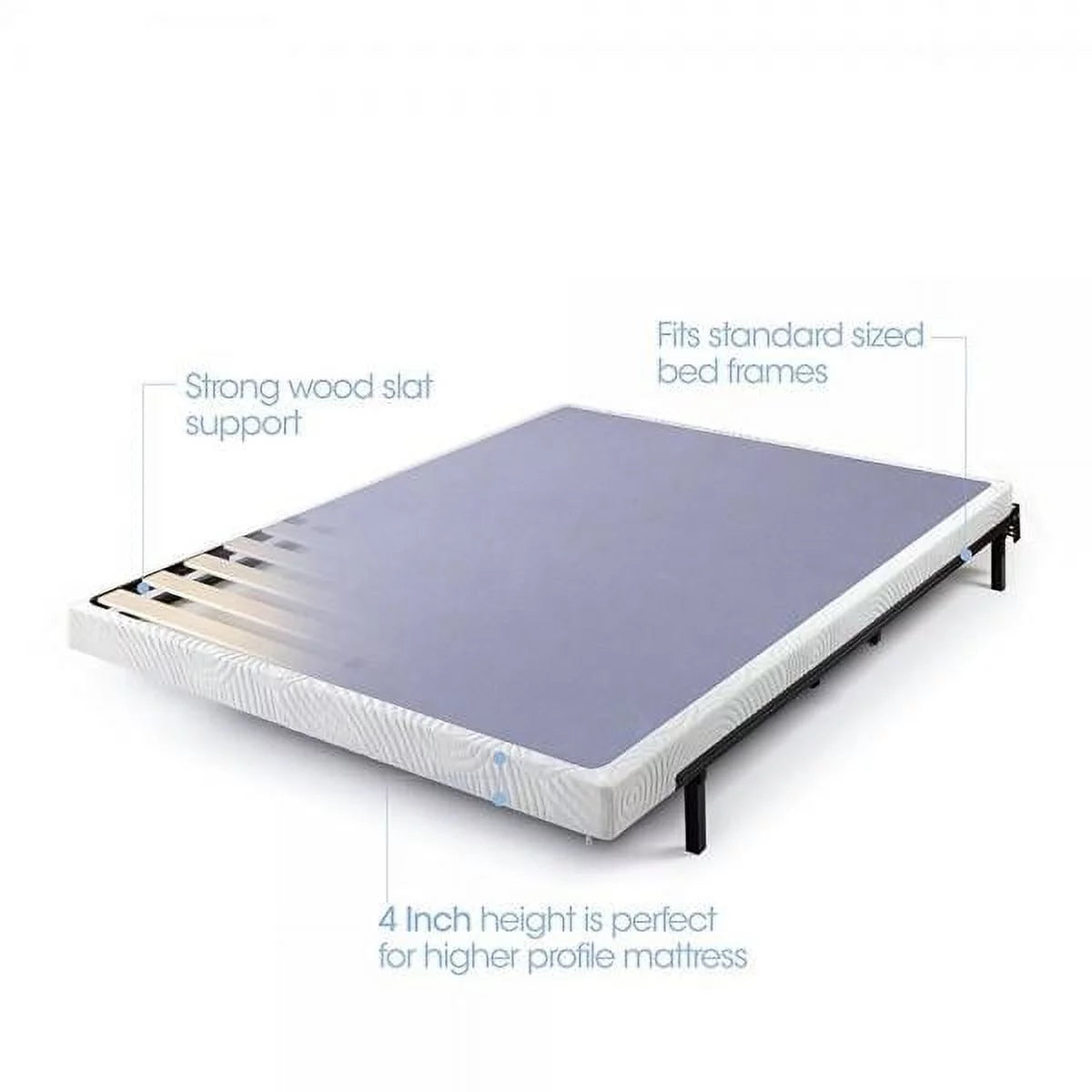 4 Inch Low Profile Metal Box Spring King N841632