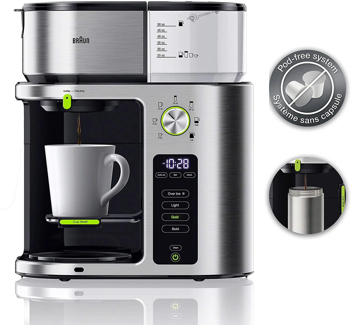 SCA Certified Coffee Maker with 7 Brew Sizes K728868