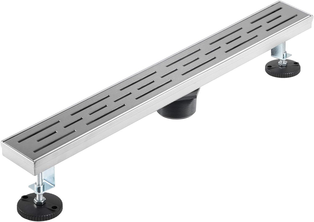 304 Stainless Steel 24x2.75in Linear Shower Floor Drain, Pack of 2 L1999