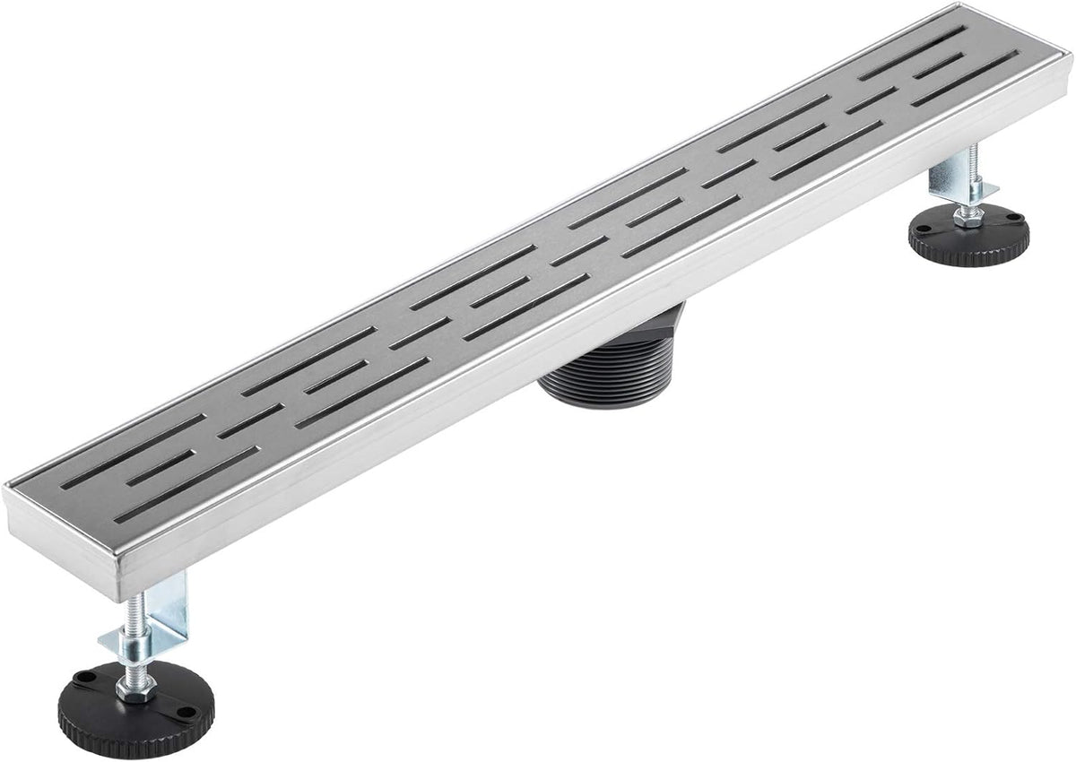 304 Stainless Steel 24x2.75in Linear Shower Floor Drain, Pack of 2 L1999