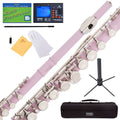 Pink Lacquer Closed Hole C Flute with Case B1538