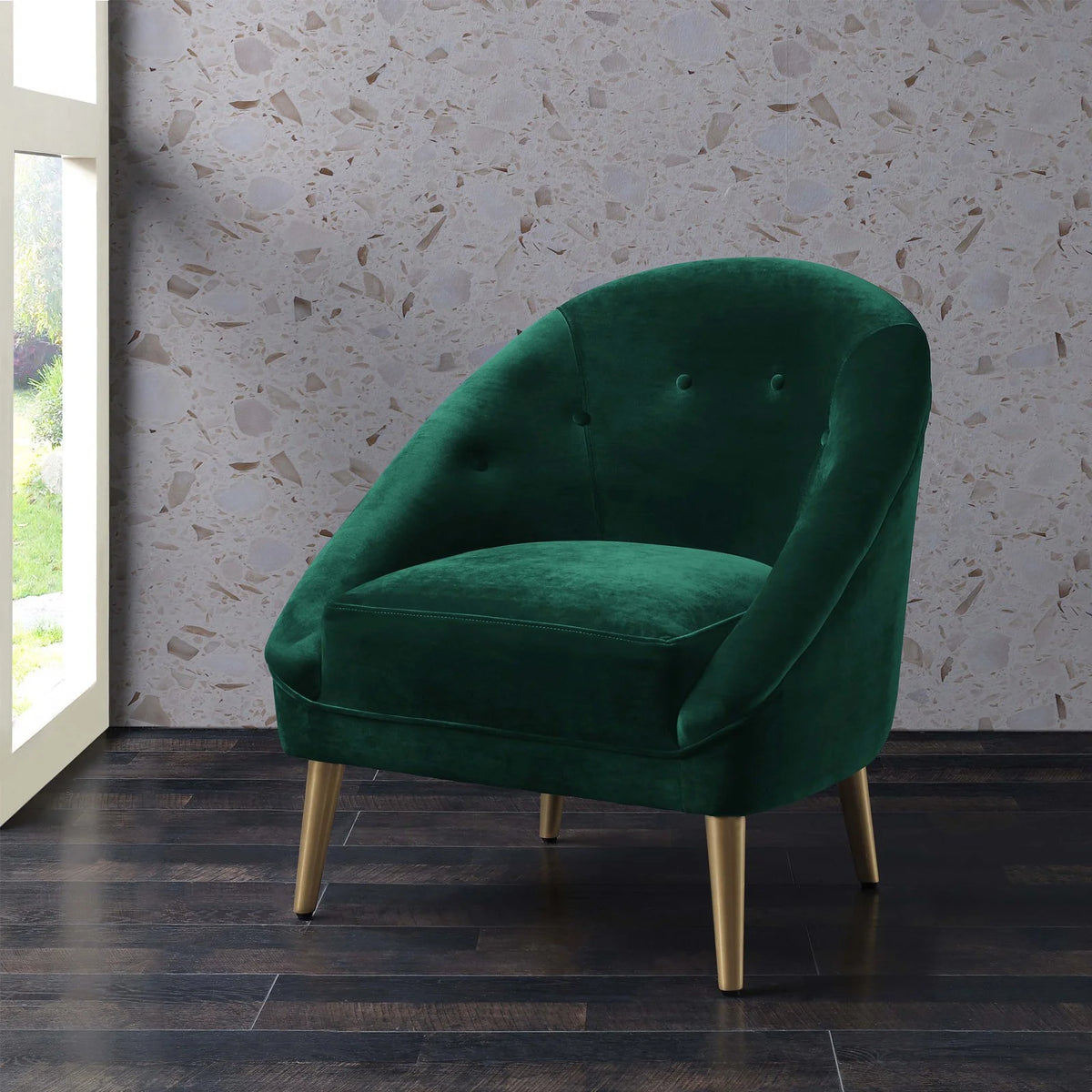 Tufted Barrel Chair Z358