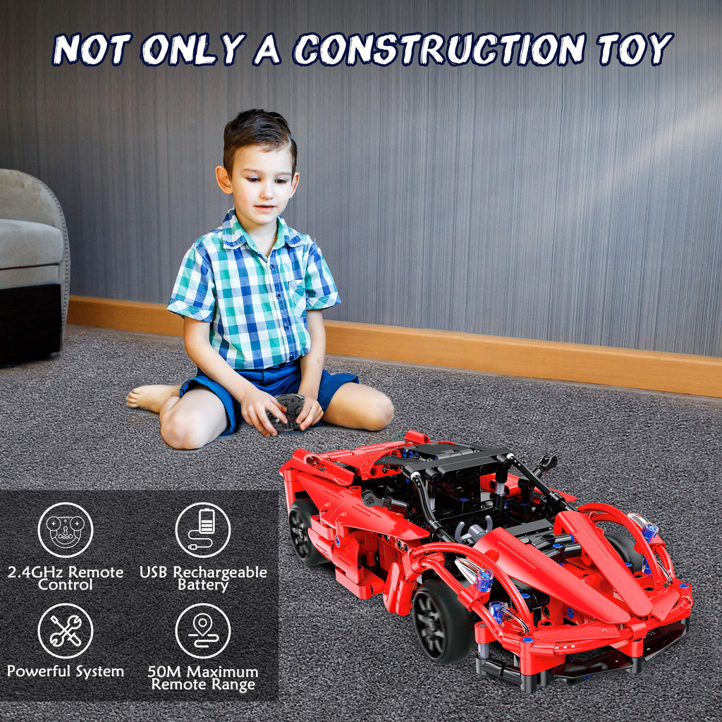 Remote Control Roadster Building Bricks Toy T582