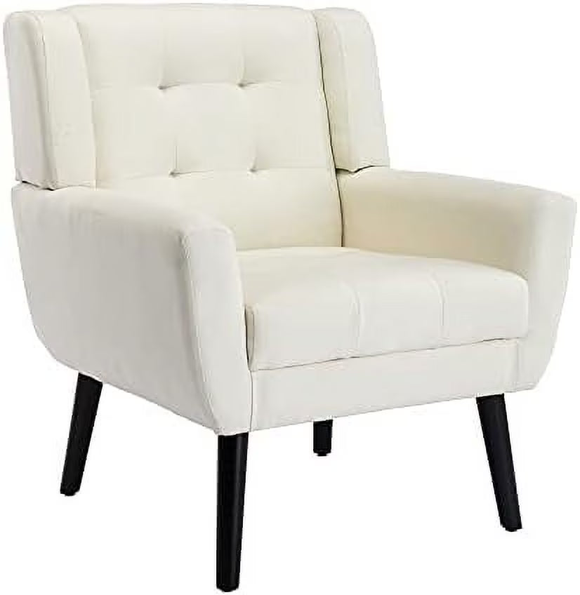 Yellow Upholstered Fabric Accent Chair with Arms E9546