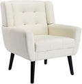 Yellow Upholstered Fabric Accent Chair with Arms E9546