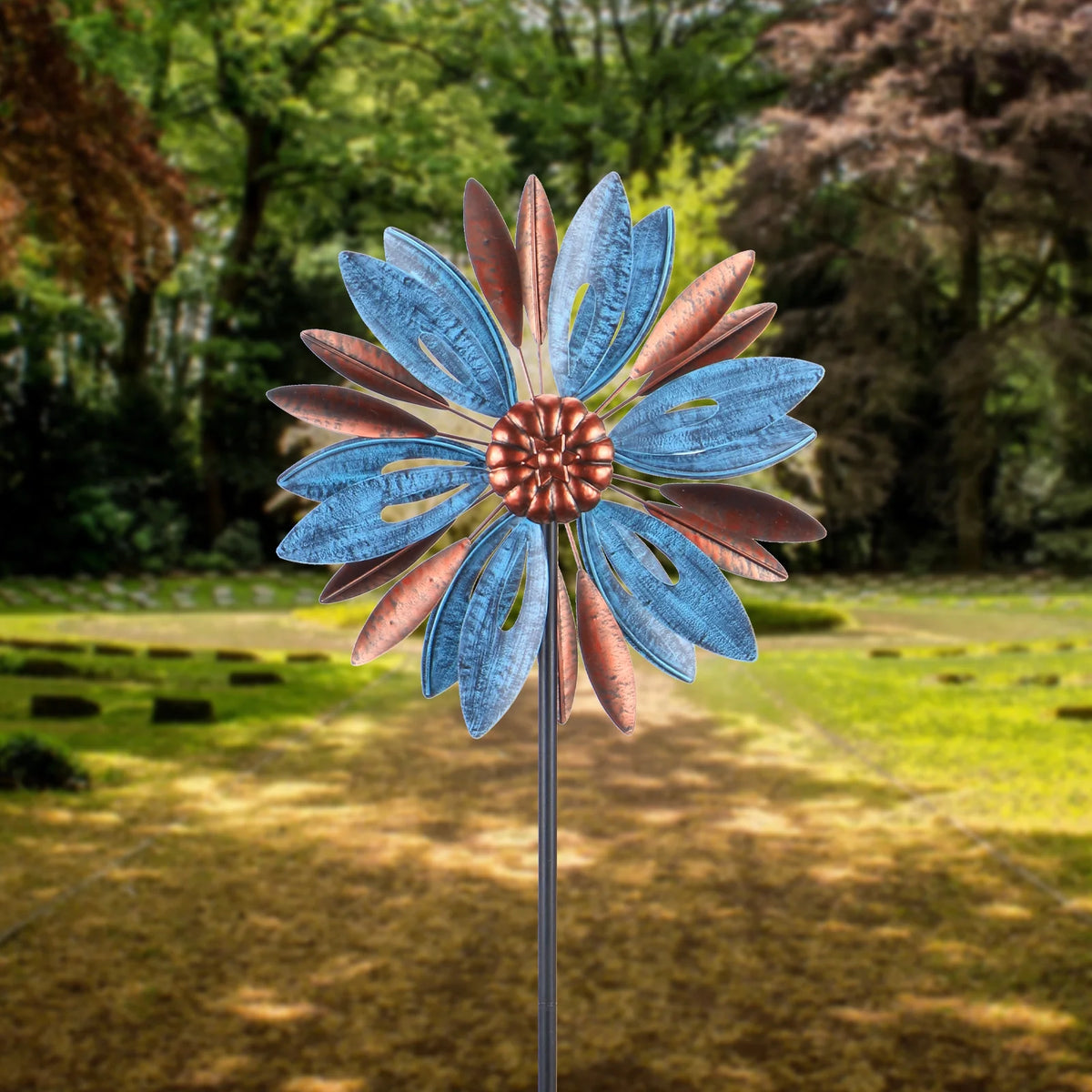 Metal Wind Spinner for Patio Lawn Garden Yard Art Decor Y200156
