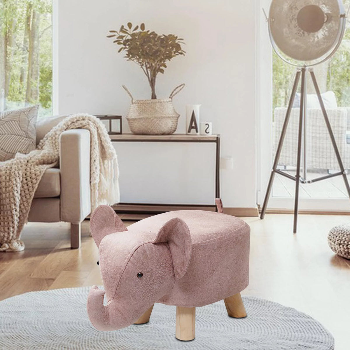 Pink Animal Footstool X594