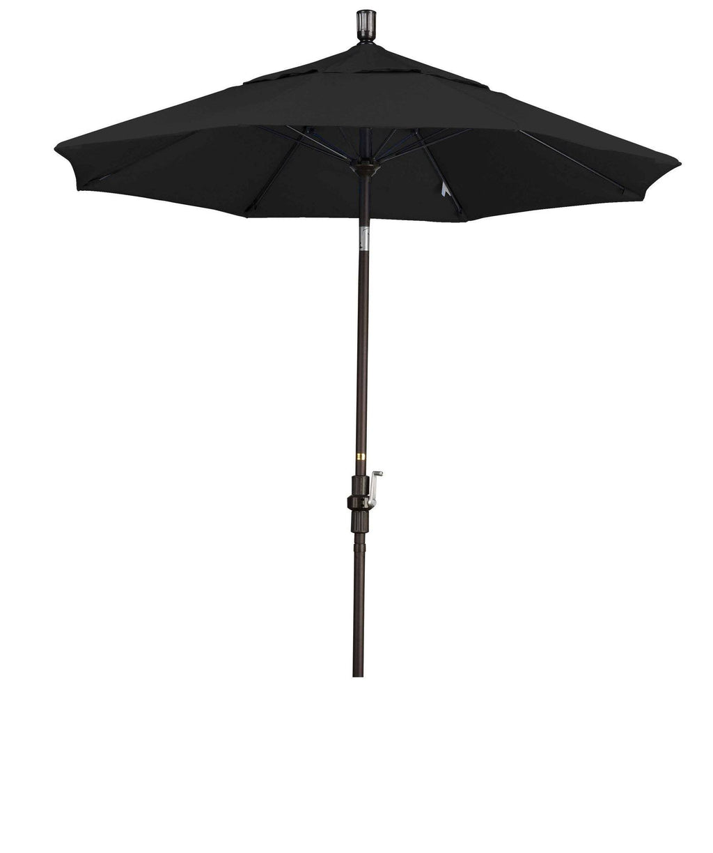 Black 7.5 ft. Fiberglass Tilt Market Umbrella W642747