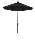 Black 7.5 ft. Fiberglass Tilt Market Umbrella W642747