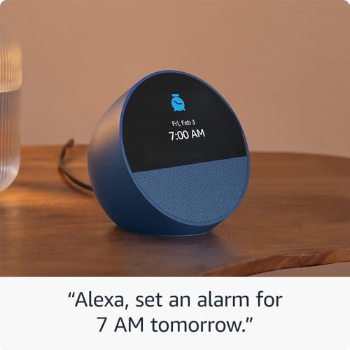 Glacier White Smart Alarm Clock with Alexa Q431521
