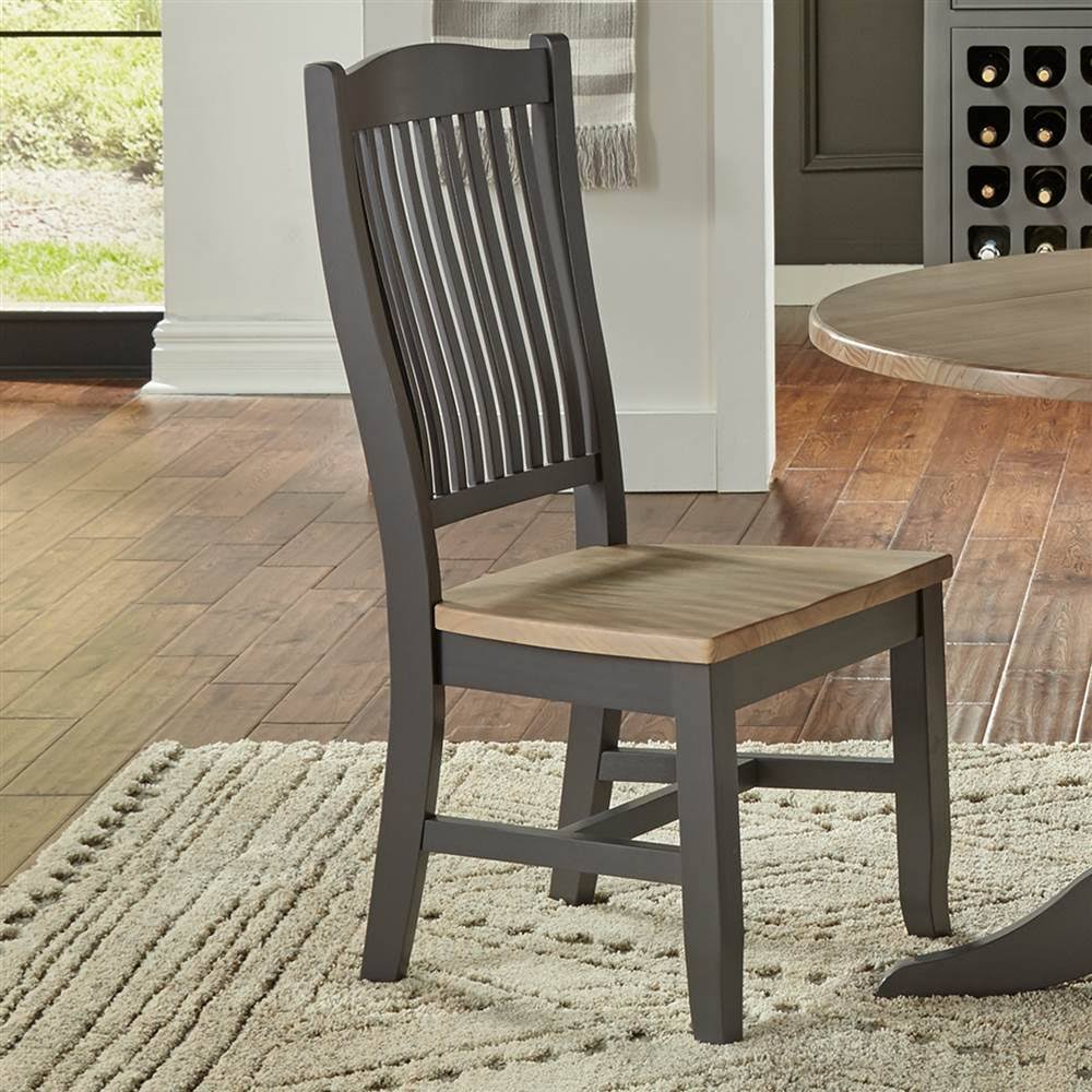 Wood Slatback Side Chair, Set of 2 R3325
