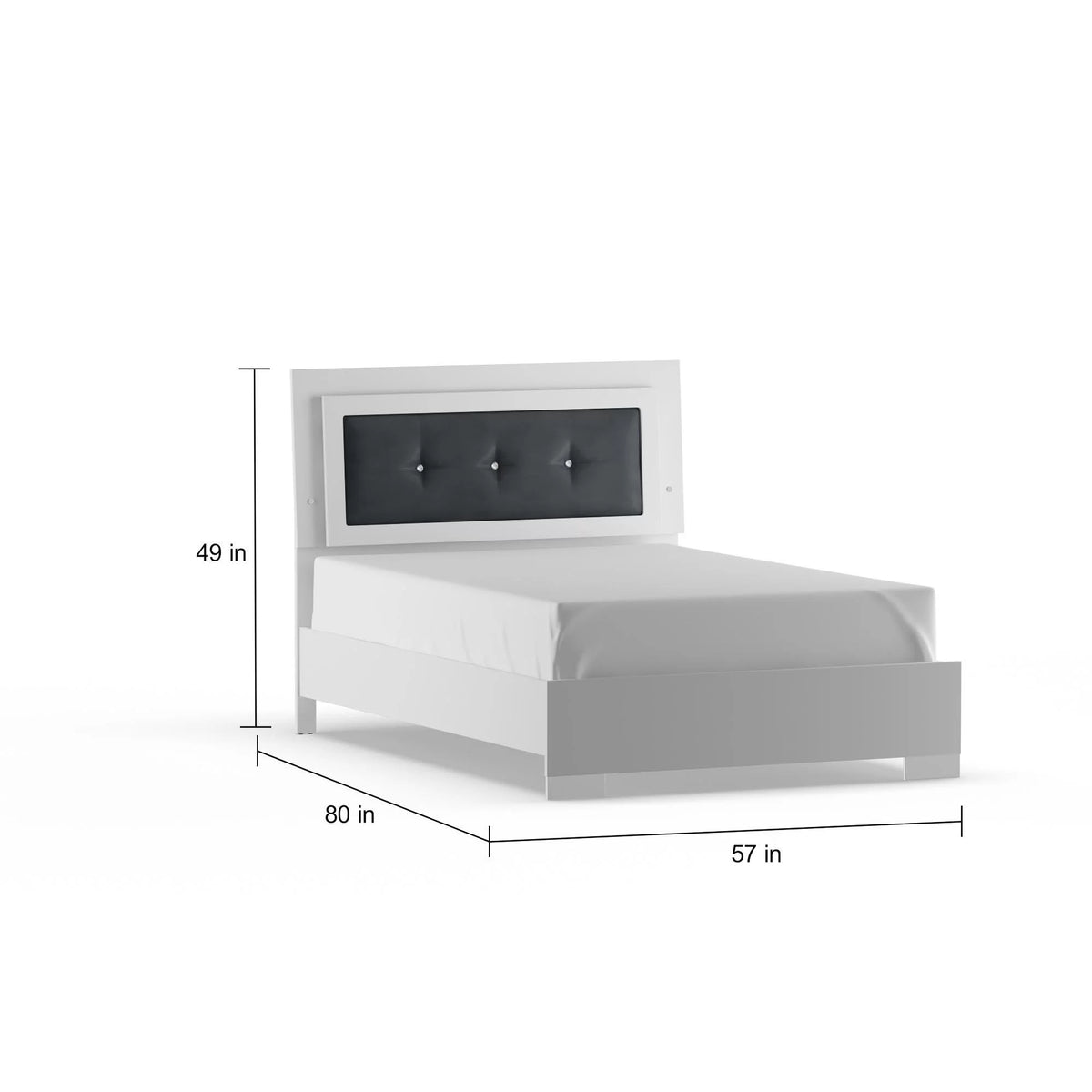 White 3-Piece Full Size Bedroom Set K12777