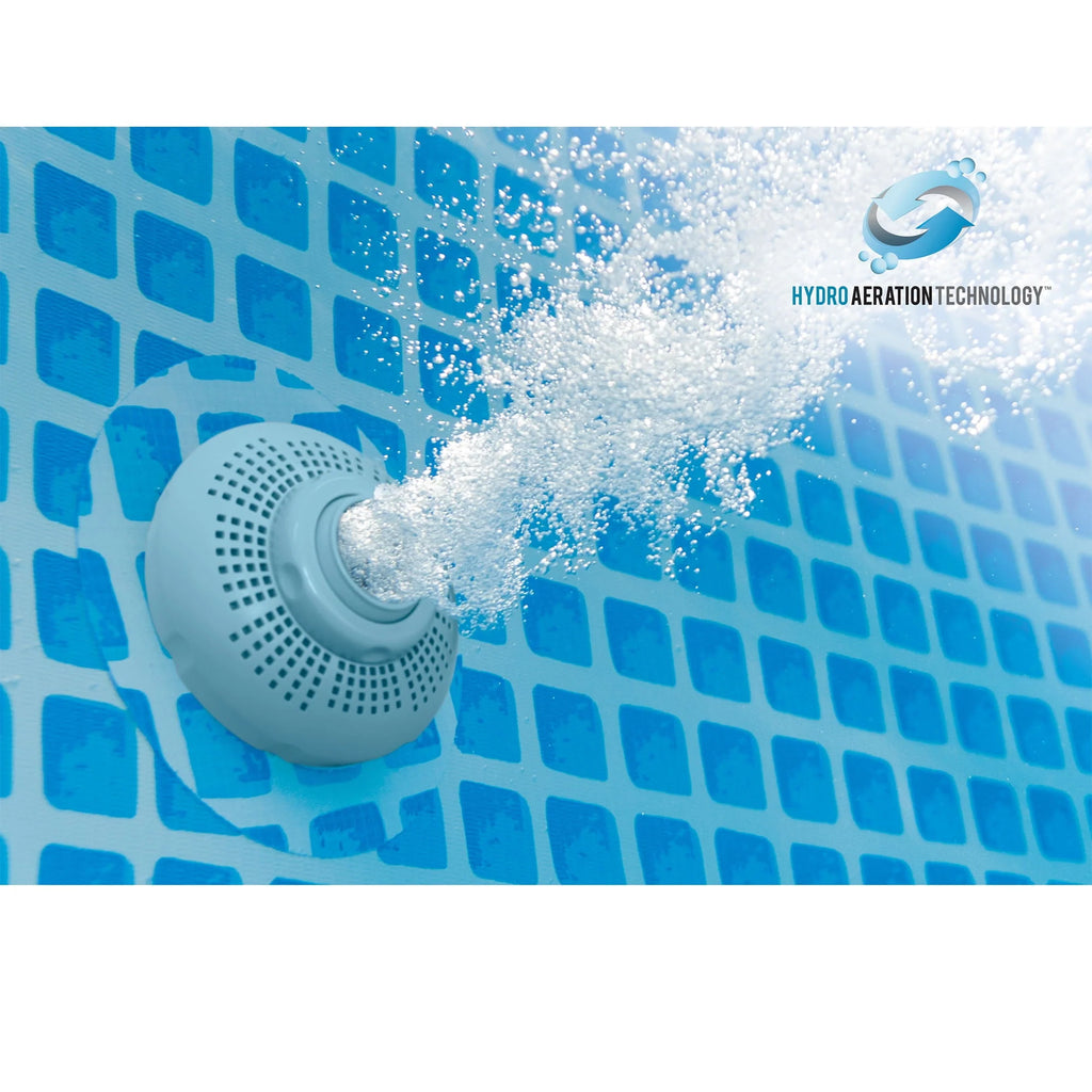Round Frame Above Ground Swimming Pool with Sand Filter Pump Y58741