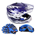 Youth Kids Offroad Helmet Motocross Helmet Dirt Bike ATV Motorcycle Helmet (Red, Medium) P5297