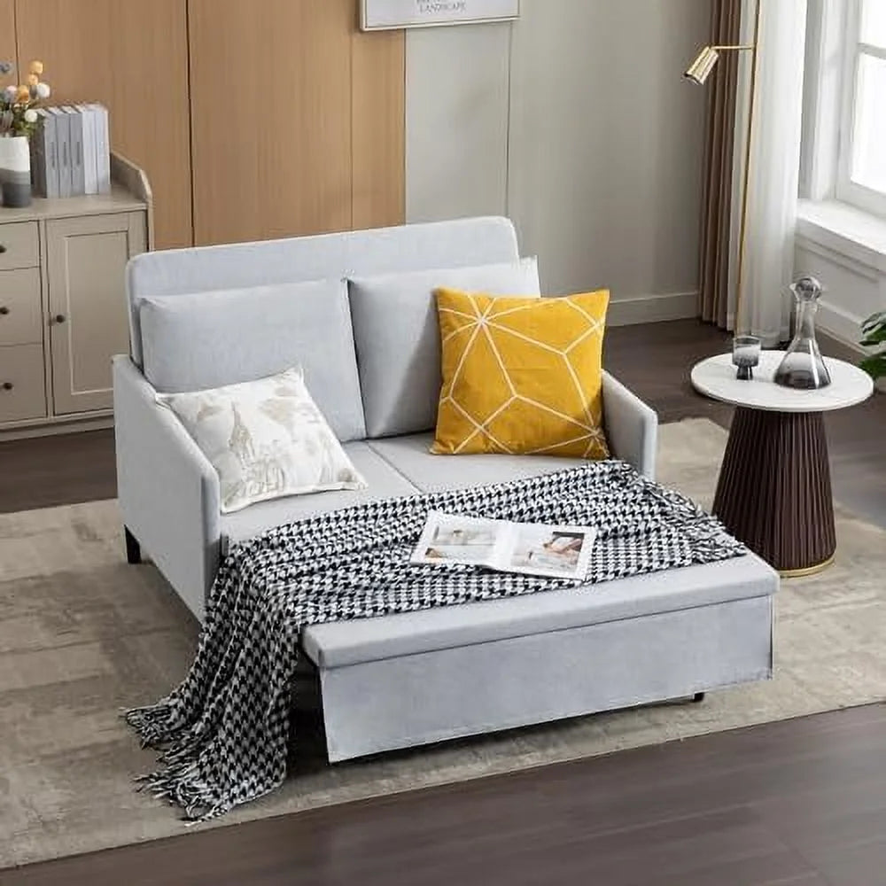 3 in 1 Sleeper Sofa Bed White J855