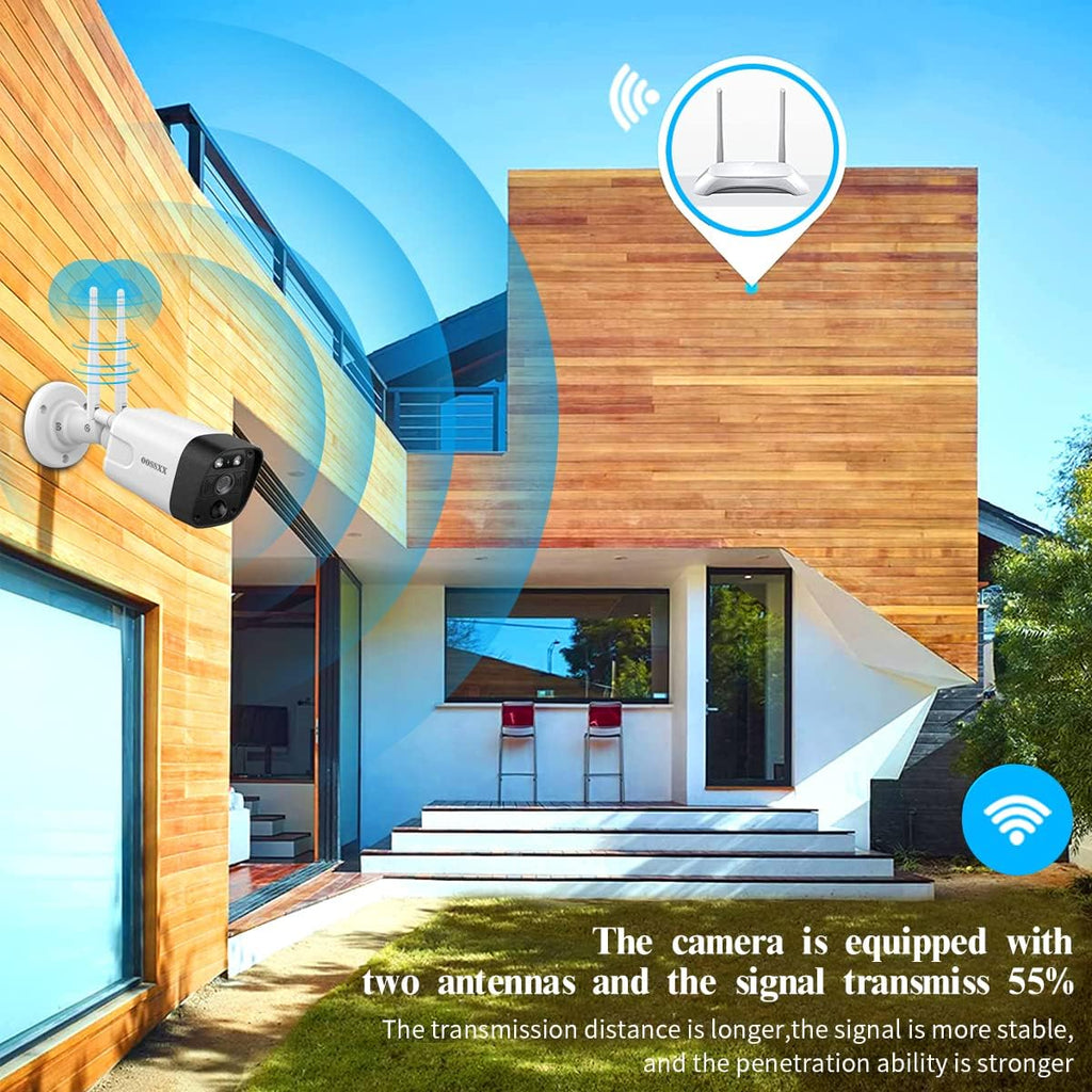 3K 5.0MP 1944P Wireless Security Camera System with 4TB Hard Drive and 8 Cameras Y438577