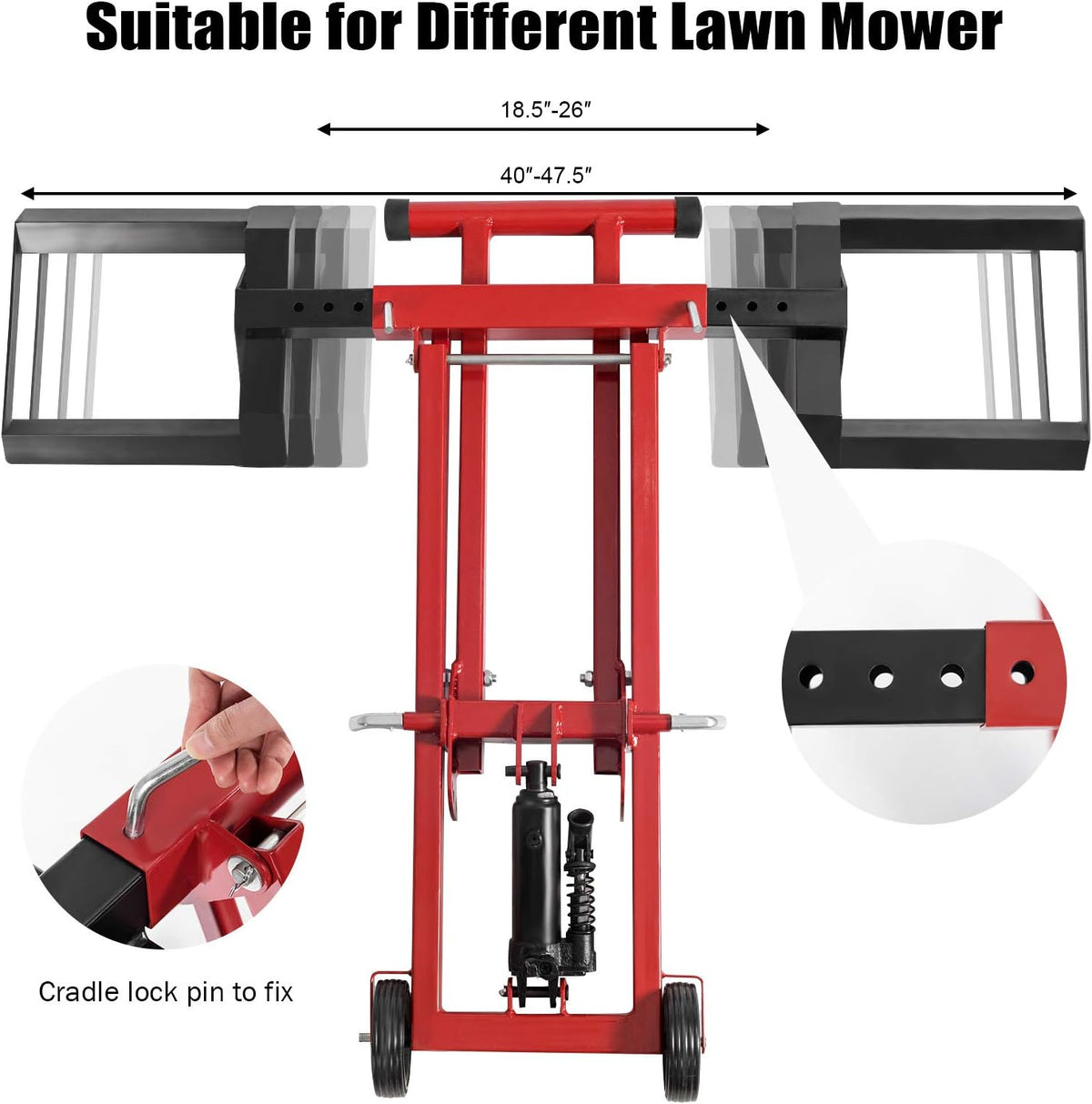 Hydraulic Lawn Mower Lift, 500-lb Capacity P777481