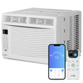 6,000 BTU Smart Window Air Conditioner with WiFi, White J3047