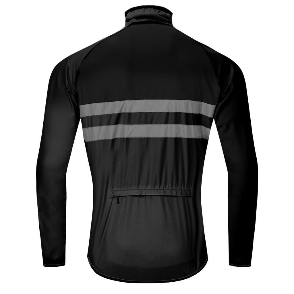Black XXL Windproof Long-Sleeve Riding Jacket O810600