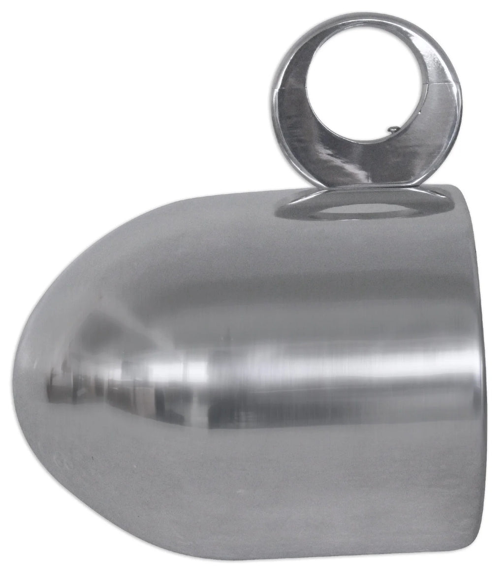 8” Polished Silver Aluminum Wakeboard Tower Speaker Enclosures R17526