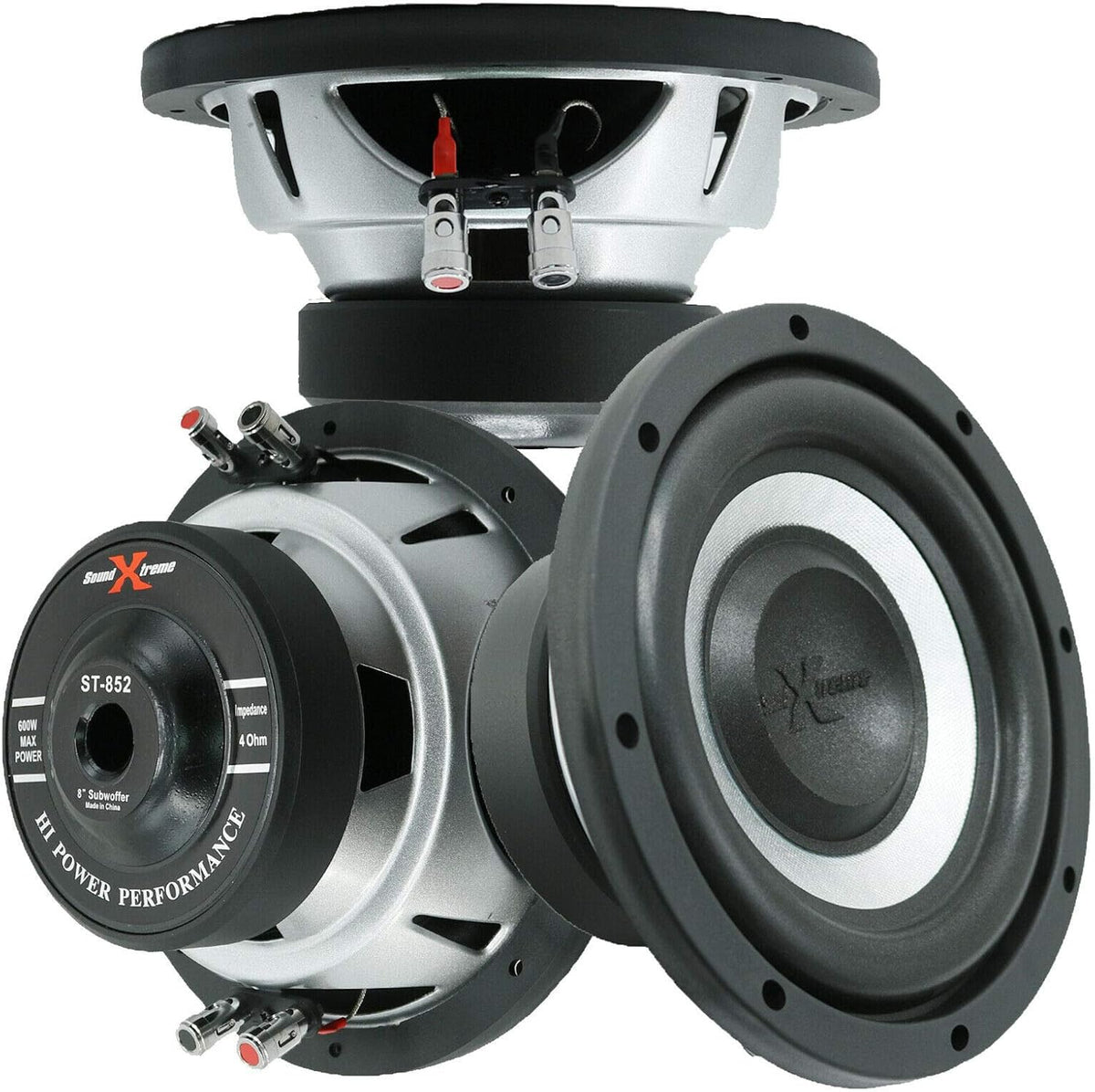 2X 8 Inch 1200 Watts Max Power Car Audio Subwoofer Dual 4 Ohm Voice Coil Pack of 2 Q1175